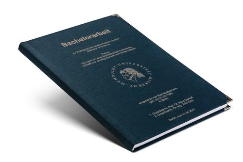 Leinenbuch Bindung A4 Leinenbuch BLAU mit Lasergravur