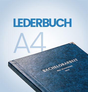 Lederbuch Bindung A4