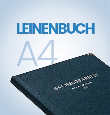 Leinenbuch Bindung A4